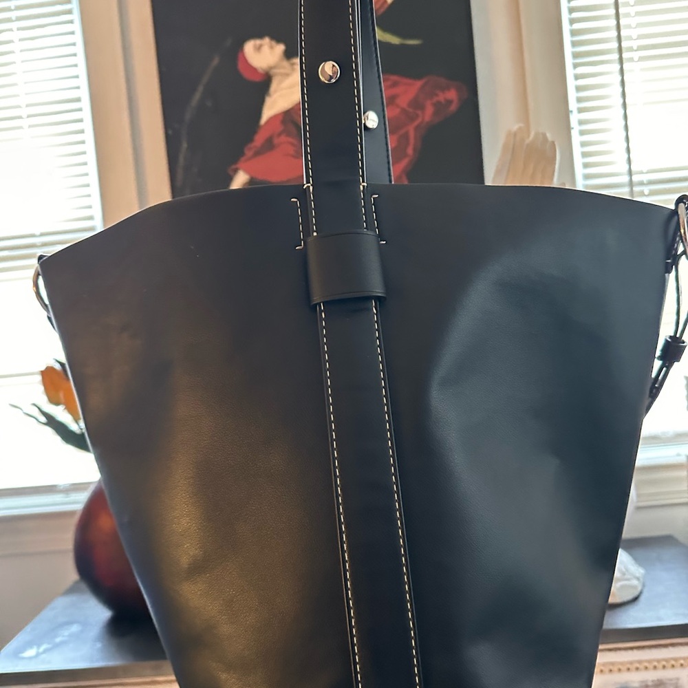 Proenza Schouler Black & White  Leather Bucket Tote Bag ! XL Beautiful Bag!